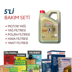 Bmw 5.20 D 163 Hp (2005-2008) Elf Motor Yağlı Bakım Seti 5 Parça Set