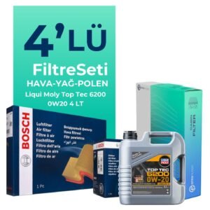 Bosch Audi A3 30 TFSI 1.0 Filtre Bakım Seti Liqui Moly Motor Yağlı (2020-2024) 4 Lü
