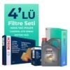 BOSCH Fiat Albea 1.2 Benzinli Filtre Bakım Seti Castrol Motor Yağlı (2002-2008) 4 Lü