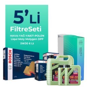 BOSCH Fiat Ducato 2.2 Dizel Filtre Bakım Seti Liqui Moly Motor Yağlı (2006-2012) 5 Li