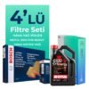 BOSCH Fiat Panda 1.2 Benzinli Filtre Bakım Seti Motul Motor Yağlı (2012-2021) 4 Lü