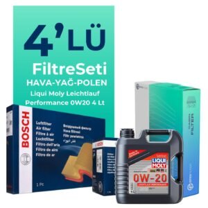 BOSCH Ford Kuga 1.5 Benzin Filtre Bakım Seti Liqui Moly Motor Yağlı (2013-2019) 4 Lü