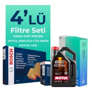 BOSCH Honda Civic 1.6 Benzin FC5 Filtre Bakım Seti Motul Motor Yağlı (2016-2021) 4 Lü