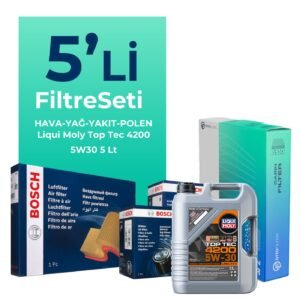 BOSCH Honda Civic 1.6 Dizel Filtre Bakım Seti Liqui Moly Motor Yağlı (2018-2021) 5 Li