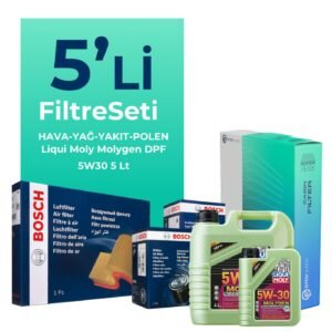 BOSCH Kia Cerato 1.6 Dizel Filtre Bakım Seti Liqui Moly Motor Yağlı (2006-2009) 5 Li