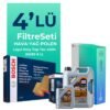BOSCH Mercedes A200 Benzin Filtre Bakım Seti Liqui Moly Motor Yağlı (2012-2018) 4 Lü