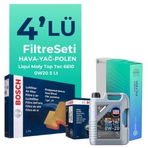 BOSCH Mercedes A200 Benzin Filtre Bakım Seti Liqui Moly Motor Yağlı (2018-2024) 4 Lü