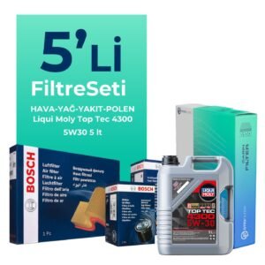 BOSCH Mercedes CLA180 Dizel Filtre Bakım Seti Liqui Moly Motor Yağlı (2013-2018) 5 Li