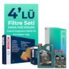 BOSCH Mercedes E180 Filtre Bakım Seti Castrol Motor Yağlı (2013-2015) 4 Lü