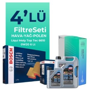 Bosch Mercedes E220 Dizel Filtre Bakım Seti Liqui Moly Motor Yağlı (2023-2025) 4 Lü
