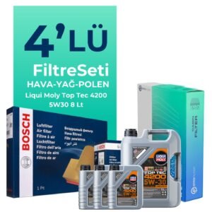 BOSCH Mercedes GL350 Dizel Filtre Bakım Seti Liqui Moly Motor Yağlı (2012-2015) 4 Lü
