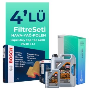 BOSCH Mercedes SLK250 Filtre Bakım Seti Liqui Moly Motor Yağlı (2011-2015) 4 Lü