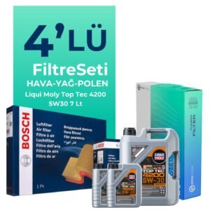 Bosch Mercedes Vito 111 CDI 1.6 Dizel Filtre Bakım Seti Liqui Moly Motor Yağlı (2014-2021) 4 Lü