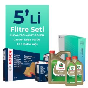 BOSCH Mercedes Vito 114 CDI 2.0 Dizel Filtre Bakım Seti Castrol Motor Yağlı (2019-2024) 5 Li