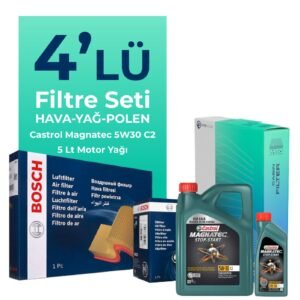 Bosch Mini Cooper 1.5 Benzinli Filtre Bakım Seti Castrol Motor Yağlı (2017-2024) 4 Lü