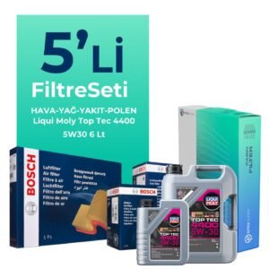 BOSCH Nissan Qashqai 1.6 Dizel Filtre Bakım Seti Liqui Moly Motor Yağlı (2014-2020) 5 Li