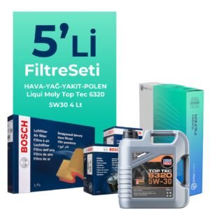 BOSCH Opel Corsa 1.5 Dizel Filtre Bakım Seti Liqui Moly Motor Yağlı (2019-2022) 5 Li
