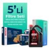 BOSCH Peugeot 3008 1.6 Dizel E-HDi Filtre Bakım Seti Motul Motor Yağlı (2010-2014) 5 Li