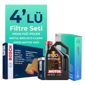 BOSCH Peugeot 301 1.2 Benzin Vti Filtre Bakım Seti Motul Motor Yağlı (2012-2015) 4 Lü