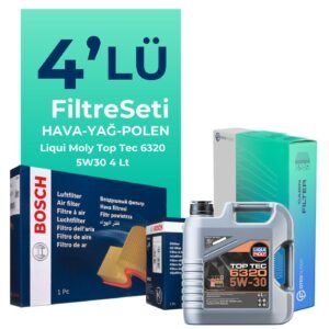 BOSCH Peugeot 5008 1.5 Dizel Filtre Bakım Seti Liqui Moly Motor Yağlı (2018-2024) 4 Lü