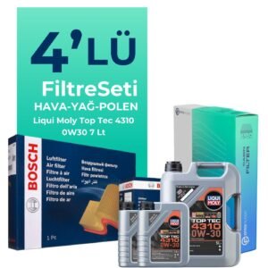 BOSCH Peugeot Boxer 2.2 Dizel BLUEHDi Filtre Bakım Seti Liqui Moly Motor Yağlı (2019-2024) 4 Lü