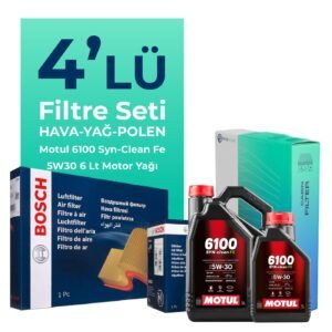 BOSCH Peugeot Boxer 2.2 Dizel Filtre Bakım Seti Motul Motor Yağlı (2006-2013) 4 Lü