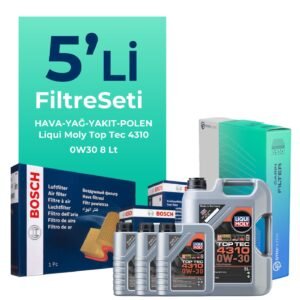 Bosch Peugeot Expert 2.0 Dizel Filtre Bakım Seti Liqui Moly Motor Yağlı (2017-2024) 5 Li