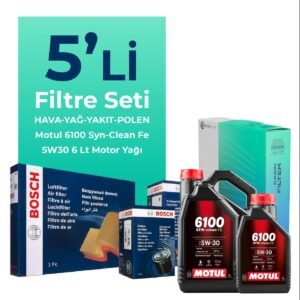 BOSCH Range Rover Sport 3.0 Dizel Filtre Bakım Seti Motul Motor Yağlı (2013-2018) 5 Li