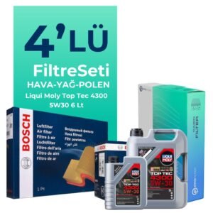 Bosch Renault Austral 1.3 Hybrid Filtre Bakım Seti Liqui Moly Motor Yağlı (2022-2025) 4 Lü