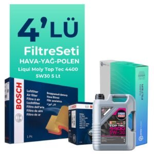 BOSCH Renault Captur 1.5 Dizel Filtre Bakım Seti Liqui Moly Motor Yağlı (2013-2019) 4 Lü