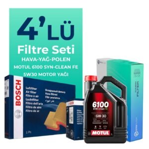 BOSCH Toyota Auris 1.6 Benzin Filtre Bakım Seti Motul Motor Yağlı (2006-2010) 4 Lü