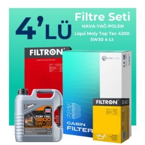 Filtron Alfa Mito 1.3 Dizel Filtre Bakım Seti Liqui Moly Motor Yağlı (2009-2018) 4 Lü