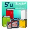 Filtron Alfa Romeo Tonale 1.6 Dizel Filtre Bakım Seti Liqui Moly Motor Yağlı (2022-2024) 5 Li