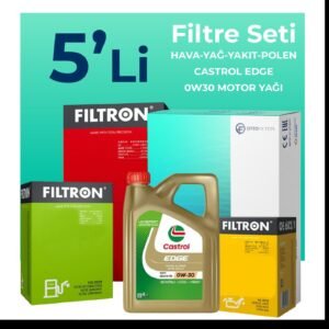 Filtron Audi A4 40 TDi Filtre Bakım Seti Castrol Motor Yağlı (2020-2024) 5 Li