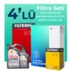Filtron Audi A4 40 TDi Filtre Bakım Seti Shell Motor Yağlı (2020-2024) 4 Lü