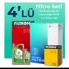 Filtron Audi A5 40 Dizel Filtre Bakım Seti Castrol Motor Yağlı (2020-2024) 4 Lü
