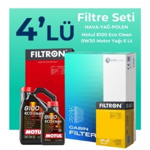 Filtron Audi Q5 40 TDi Filtre Bakım Seti Motul Motor Yağlı (2021-2024) 4 Lü