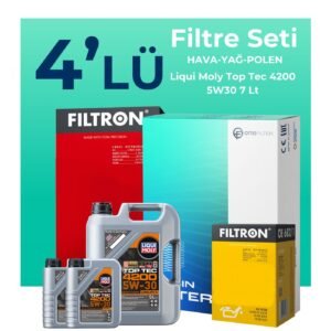 Filtron BMW X5 3.0 Dizel Filtre Bakım Seti Liqui Moly Motor Yağlı (2011-2013) 4 Lü
