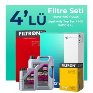 Filtron Dacia Duster 1.5 BlueDci Dizel Filtre Bakım Seti Liqui Moly Motor Yağlı (2018-2022) 4 Lü
