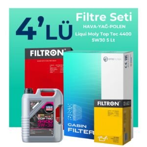 Filtron Dacia Lodgy 1.5 Dizel Filtre Bakım Seti Liqui Moly Motor Yağlı (2012-2018) 4 Lü