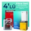 Filtron Dacia Sandero 1.0 Benzinli Filtre Bakım Seti Liqui Moly Motor Yağlı (2021-2025) 4 Lü
