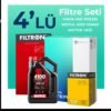 Filtron Fiat Albea 1.4 Benzinli Filtre Bakım Seti Motul Motor Yağlı (2006-2012) 4 Lü