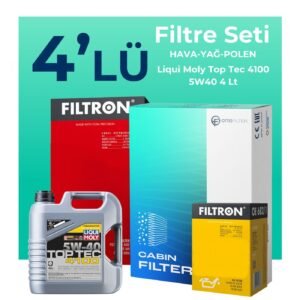 Filtron Fiat Idea 1.3 Dizel Filtre Bakım Seti Liqui Moly Motor Yağlı (2004-2010) 4 Lü