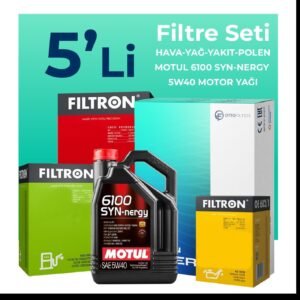 Filtron Fiat Idea 1.3 Dizel Filtre Bakım Seti Motul Motor Yağlı (2004-2010) 5 Li