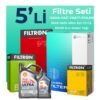 Filtron Ford Connect 1.5 Dizel Filtre Bakım Seti Shell Motor Yağlı (2013-2019) 5 Li