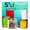 Filtron Ford Courier 1.6 Dizel Filtre Bakım Seti Liqui Moly Motor Yağlı (2014-2019) 5 Li