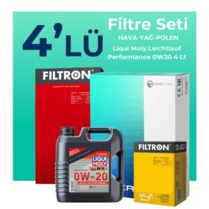 Filtron Ford Focus 1.5 Benzin Filtre Bakım Seti Liqui Moly Motor Yağlı (2018-2024) 4 Lü
