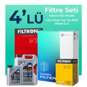 Filtron Ford Focus 1.5 Dizel Manuel Filtre Bakım Seti Liqui Moly Motor Yağlı (2018-2024) 4 Lü