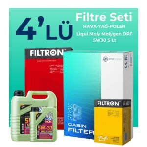 Filtron Hyundai i30 1.6 Dizel Filtre Bakım Seti Liqui Moly Motor Yağlı (2009-2011) 4 Lü