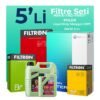 Filtron Hyundai i30 1.6 Dizel Filtre Bakım Seti Liqui Moly Motor Yağlı (2012-2016) 5 Li